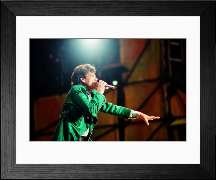 Framed Print : The Rolling Stones performing at Wembley Stadium, London, England. Mick Jagger Framed Print : The Rolling Stones performing at Wembley Stadium, London, England. Mick Jagger