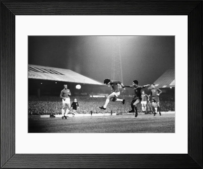Framed Print : Cardiff City 1-0 Real Madrid 1971 Cup Winners Cup Quarter-final 1st leg
