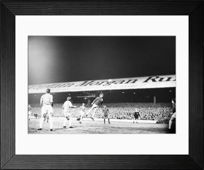 Framed Print : Cardiff City 1-0 Real Madrid 1971 Cup Winners Cup Quarter-final 1st leg
