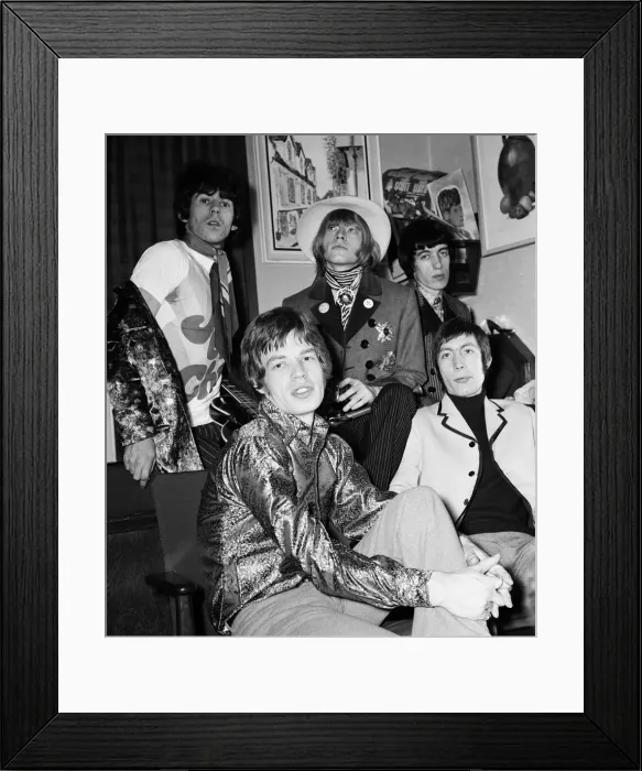 Framed Print : The Rolling Stones backstage before their appearance on Sunday Night at the London Framed Print : The Rolling Stones backstage before their appearance on Sunday Night at the London