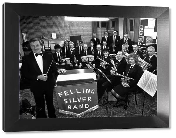 The Felling Silver Band, (brass band). Three years of hard work is paying off for