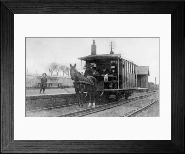 Framed Print : The One Horse Dandy'on the Port Carlisle-Bowness railway Framed Print : The One Horse Dandy'on the Port Carlisle-Bowness railway
