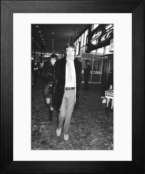 Framed Print : The Rolling Stones depart for America where they are to appear on the Ed Sullivan Framed Print : The Rolling Stones depart for America where they are to appear on the Ed Sullivan