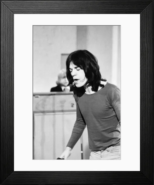 Framed Print : The Rolling Stones during rehearsals at the Wembley Park Studios for the band Framed Print : The Rolling Stones during rehearsals at the Wembley Park Studios for the band