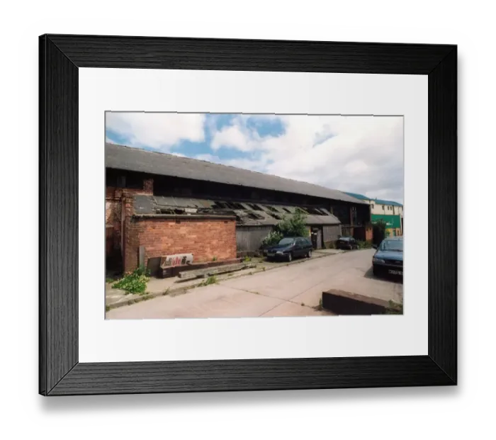 Framed Print : The Stephenson Works, South Street, Newcastle on 9th June 1998
