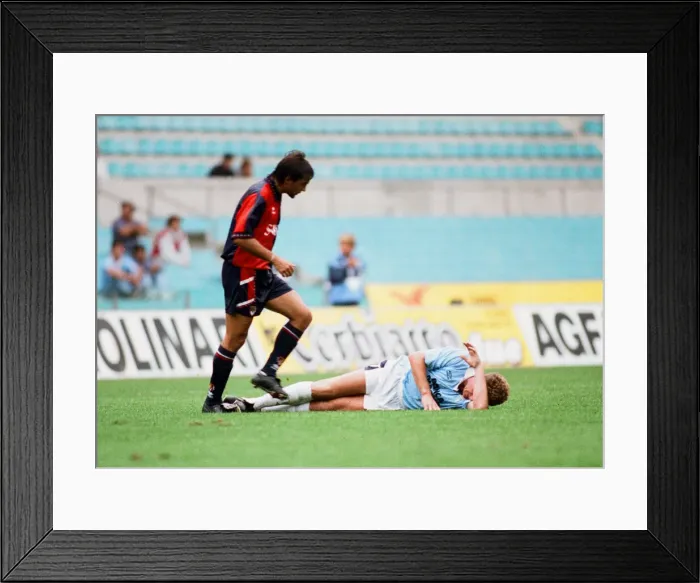 Framed Print : Italian Serie A league match at the Stadio Olimpico, Rome. Lazio v Genoa