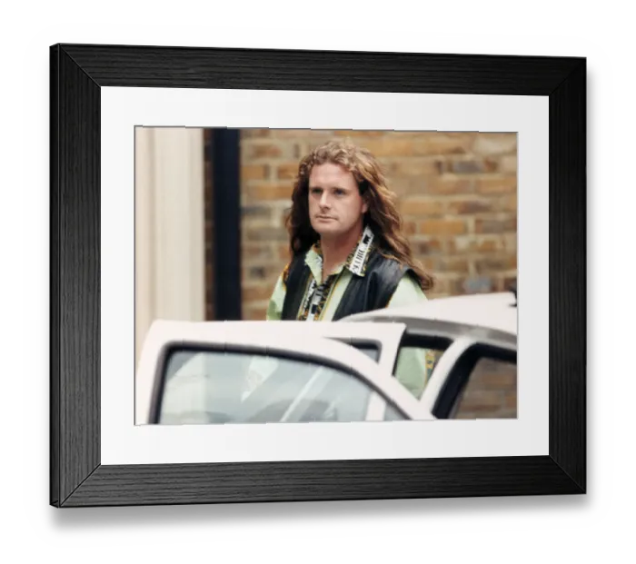Framed Print : England footballer Paul Gascoigne walks out of a crimper
