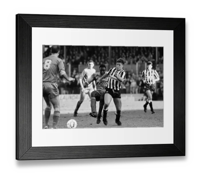 Framed Print : English League Division One match at Plough Lane. Wimbledon 0 v Newcastle United 0 Framed Print : English League Division One match at Plough Lane. Wimbledon 0 v Newcastle United 0
