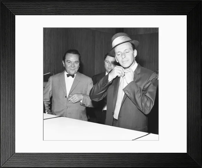 Framed Print : Frank Sinatra seen here with Jack Bentley 17th June 1962 Framed Print : Frank Sinatra seen here with Jack Bentley 17th June 1962