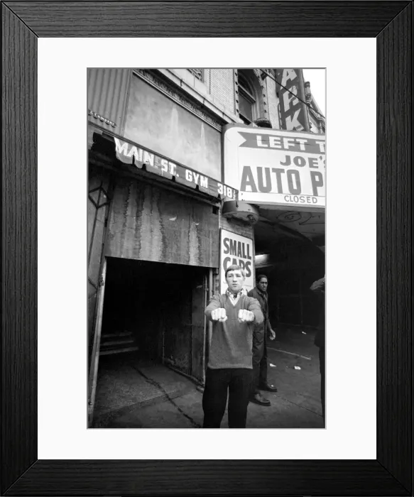 Framed Print : Light-Weight champion of the world Ken Buchanan is practically on Skid Row Framed Print : Light-Weight champion of the world Ken Buchanan is practically on Skid Row