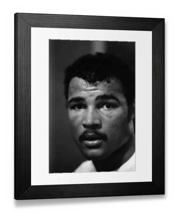 Framed Print : Boxer John Conteh seen here training for his fight against Jorge Victor Ahumada 3rd