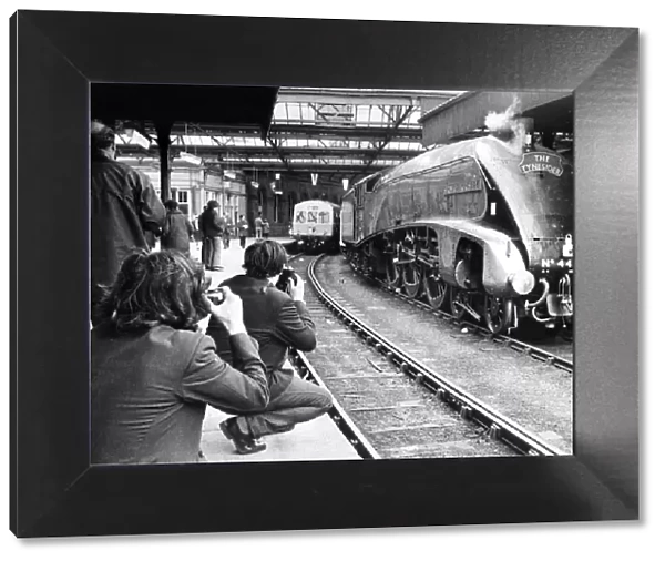Train enthusiasts flocked to Newcastle Central Station on 18th June 1972 to see one of