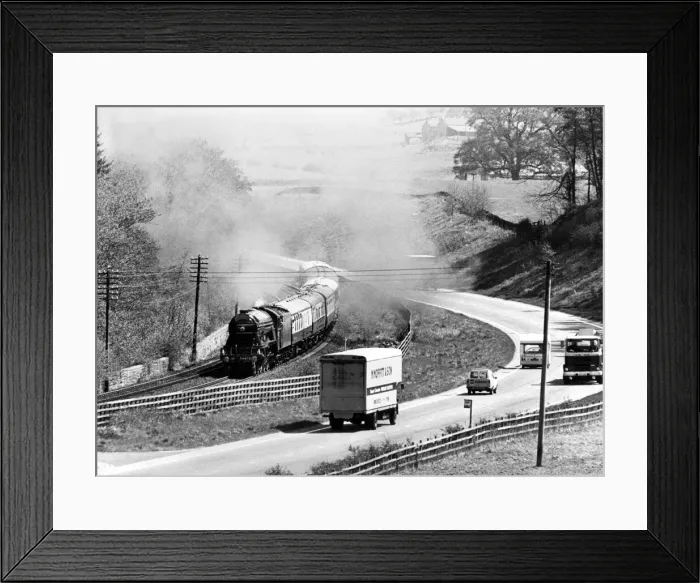 Framed Print : The Flying Scotsman near Greenhead, 14th March 1982