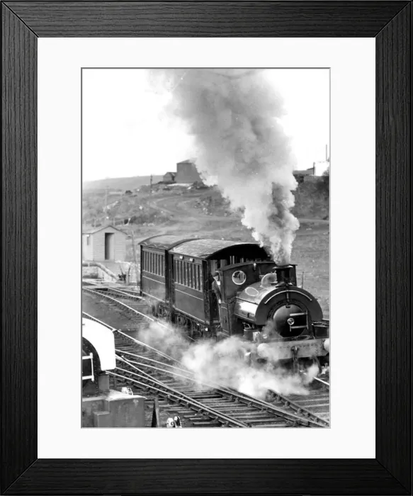 Framed Print : Tanfield Railway held an Open Day on 16th April 1981. Full steam ahead as the Sir Framed Print : Tanfield Railway held an Open Day on 16th April 1981. Full steam ahead as the Sir
