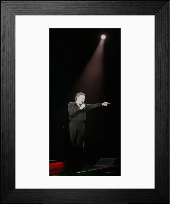 Framed Print : Singer Neil Diamond performs in concert at the Telewest Arena in Newcastle 24 February Framed Print : Singer Neil Diamond performs in concert at the Telewest Arena in Newcastle 24 February