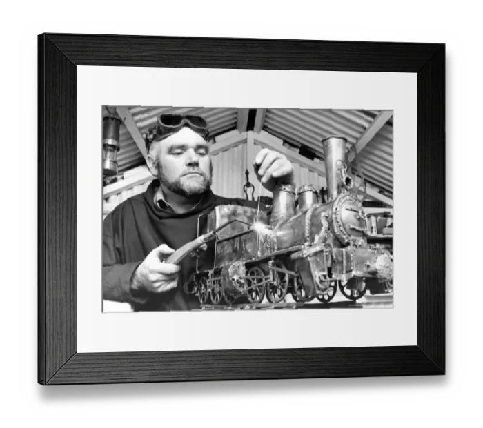 Framed Print : When welder Ken Rowden wasnt doing his day job, hed devote his evenings to his hobby