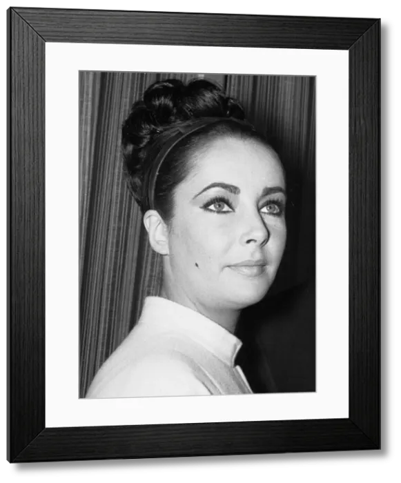 Framed Print : Elizabeth Taylor seen here filming the V. I. P.s at the MGM studios in Elstree Framed Print : Elizabeth Taylor seen here filming the V. I. P.s at the MGM studios in Elstree