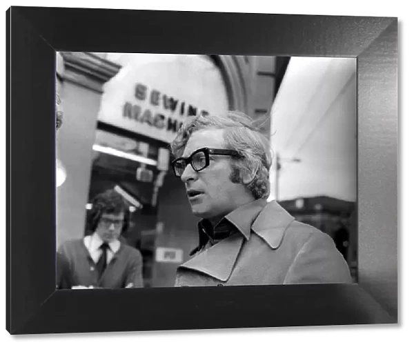 Actor Michael Caine on Westgate Road, Newcastle on 27th July 1970
