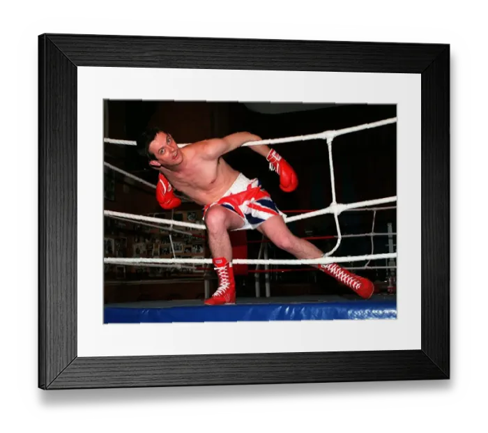 Framed Print : Matthew Wright Mirror Journalist in London Gym July 1997 where he met Lennox Lewis Framed Print : Matthew Wright Mirror Journalist in London Gym July 1997 where he met Lennox Lewis