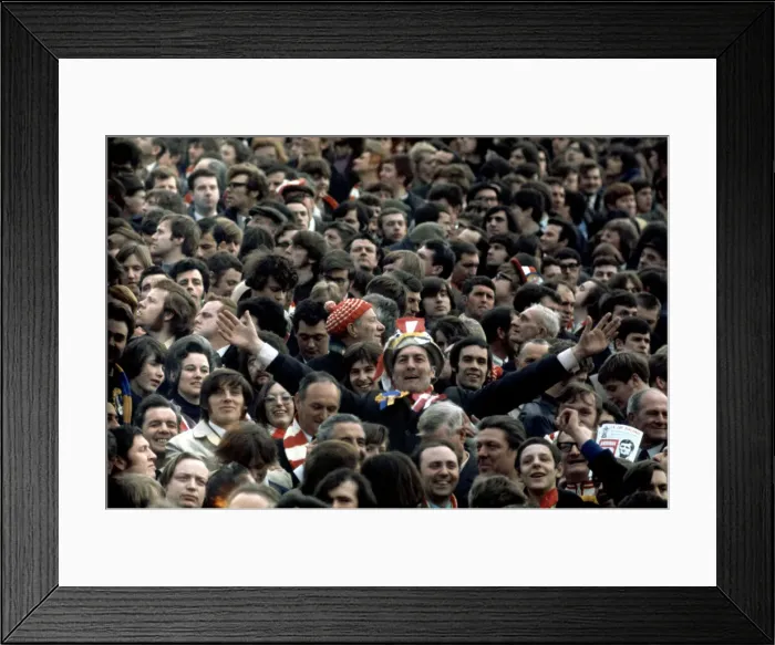Framed Print : FA Cup. Stoke City 2 v. Arsenal 2. 27th March 1971