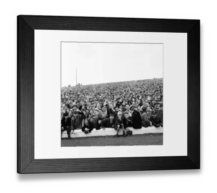 Framed Print : Stoke v Huddersfield league match at the Victoria ground, Saturday 28th October 1961