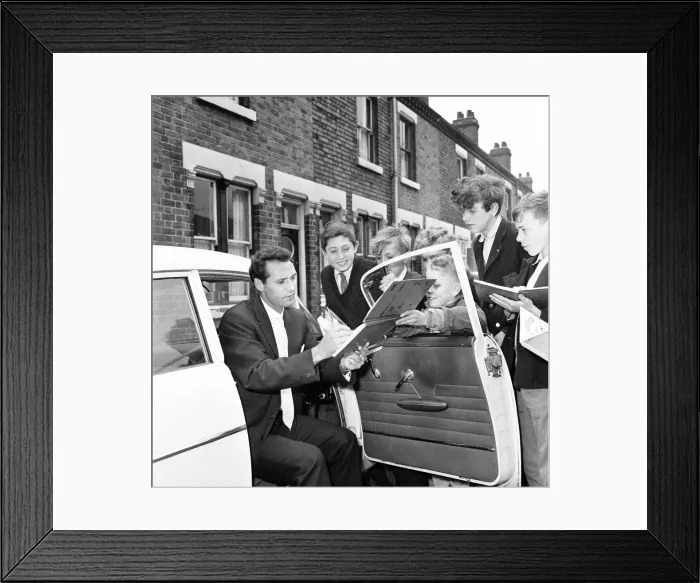 Framed Print : Stoke City Football Players, pictured during / after training session, 15th August 1962 Framed Print : Stoke City Football Players, pictured during / after training session, 15th August 1962