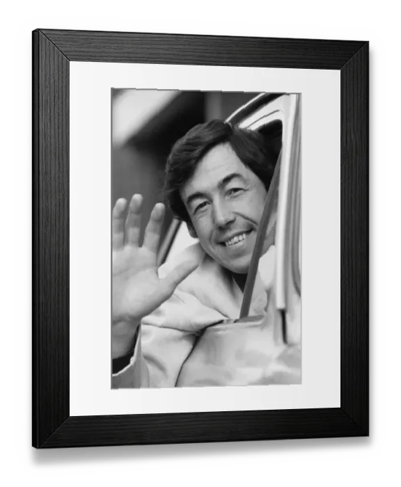 Framed Print : Gordon Banks, Stoke City Goalkeeper, leaving ground ahead of FA Cup semi final against Framed Print : Gordon Banks, Stoke City Goalkeeper, leaving ground ahead of FA Cup semi final against