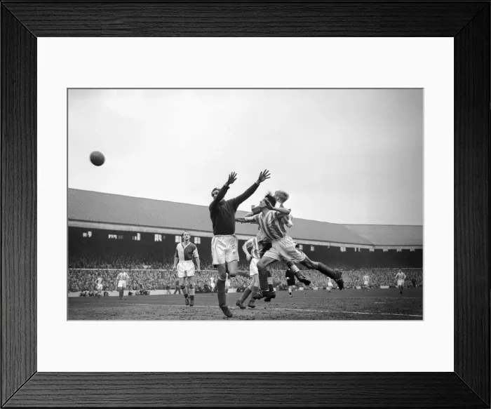 Framed Print : Blackburn v Stoke, league match Saturday 30th March 1957 Framed Print : Blackburn v Stoke, league match Saturday 30th March 1957