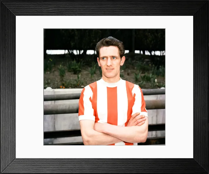 Framed Print : Stoke City FC Kinnell. Circa 1965