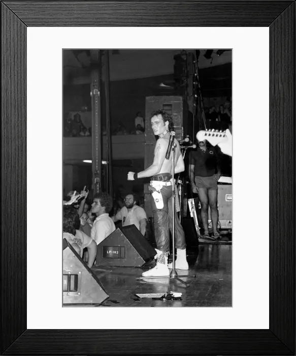 Framed Print : Adam Ant at The Palladium, Hollywood, Los Angeles, USA. December 1982 Framed Print : Adam Ant at The Palladium, Hollywood, Los Angeles, USA. December 1982