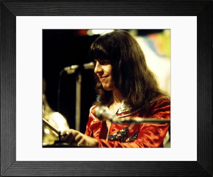 Framed Print : British glam rock group Sweet seen here in rehearsals at the White City studios of Top of
