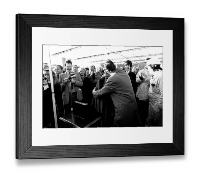 Framed Print : The launch of the merchant ship Johanna Oldendorff at the Southwick slipway of North-East