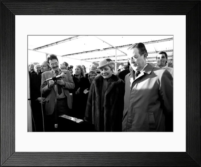 Framed Print : The launch of the merchant ship Johanna Oldendorff at the Southwick slipway of North-East Framed Print : The launch of the merchant ship Johanna Oldendorff at the Southwick slipway of North-East