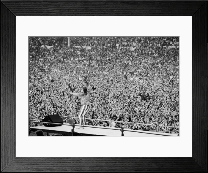 Framed Print : The Rolling Stones European Tour 1982. Wembley Stadium
