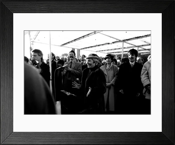 Framed Print : The launch of the merchant ship Johanna Oldendorff at the Southwick slipway of North-East Framed Print : The launch of the merchant ship Johanna Oldendorff at the Southwick slipway of North-East