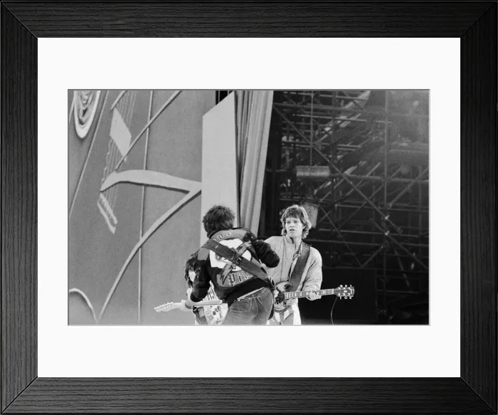 Framed Print : The Rolling Stones European Tour 1982. Wembley Stadium