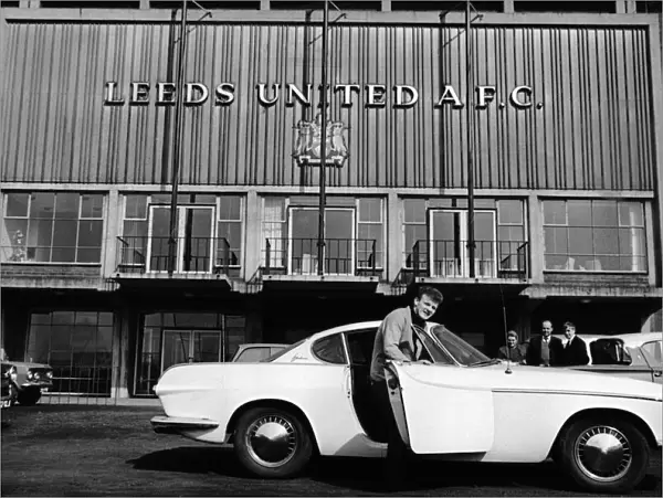 Leeds United captain Billy Bremner getting into his car outside Elland Road