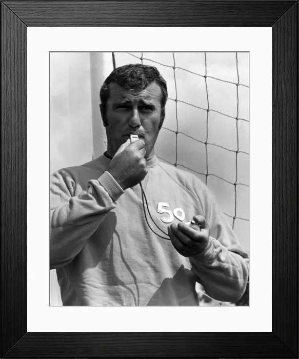 Framed Print : Noel Cantwell Peterborough Manager, July 1971