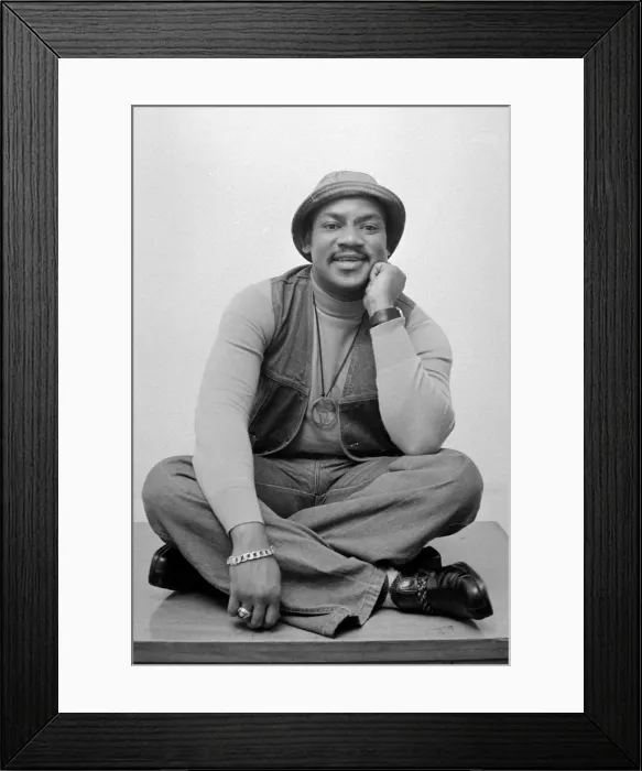 Framed Print : Jamaican-born singer Carl Douglas who reached number one with Kung Fu Fighting