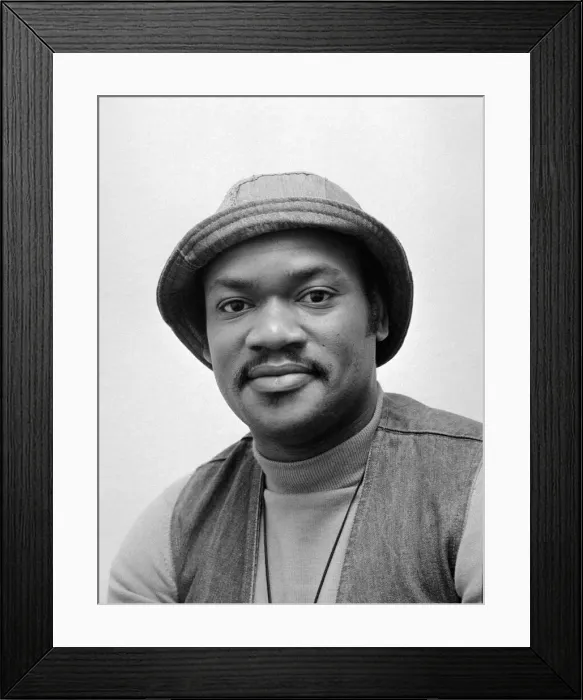 Framed Print : Jamaican-born singer Carl Douglas who reached number one with Kung Fu Fighting
