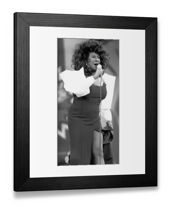 Framed Print : Patti Labelle pop singer at Mandela Day concert 1990 Wembley Stadium