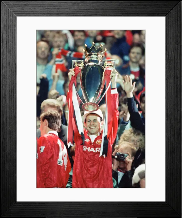 Framed Print : English Premier League match at Old Trafford. Manchester United 3 v Blackburn