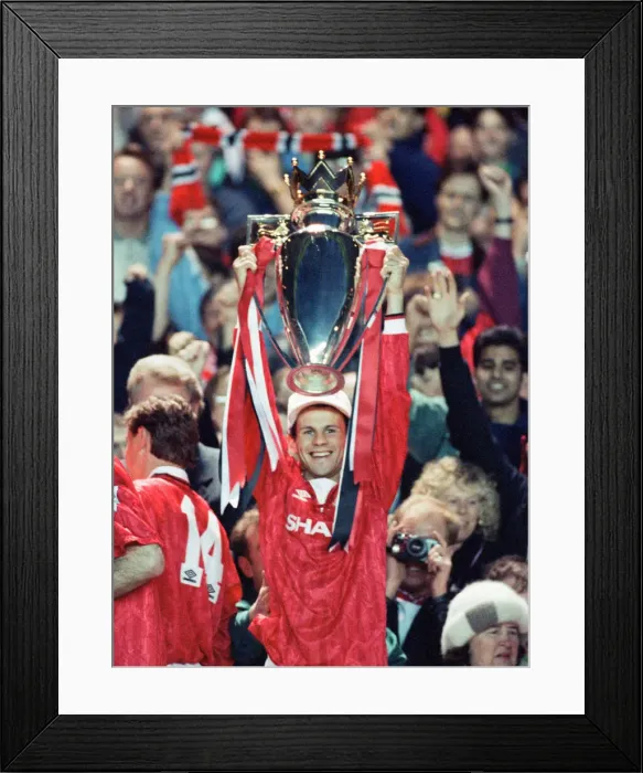 Framed Print : English Premier League match at Old Trafford. Manchester United 3 v Blackburn Framed Print : English Premier League match at Old Trafford. Manchester United 3 v Blackburn