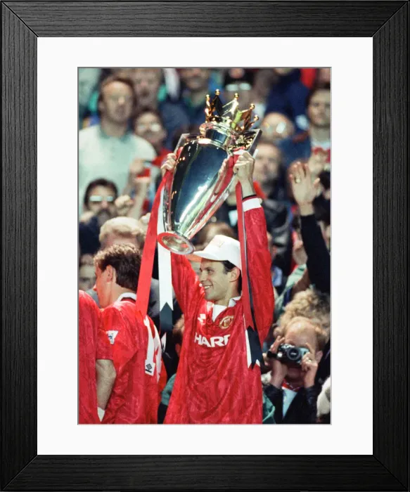 Framed Print : English Premier League match at Old Trafford. Manchester United 3 v Blackburn
