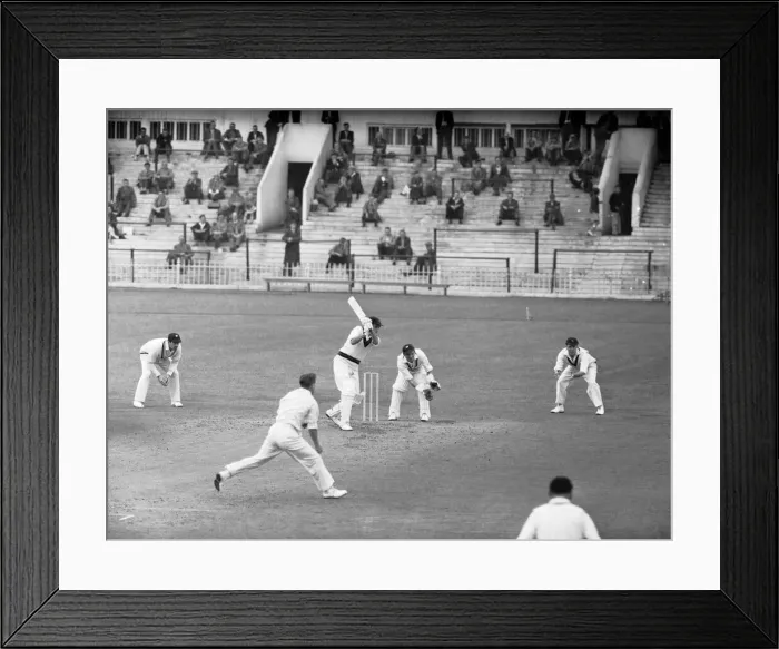 Framed Print : County Championship 1959. Yorkshire v Lancashire at Bramall Lane, Sheffield Framed Print : County Championship 1959. Yorkshire v Lancashire at Bramall Lane, Sheffield
