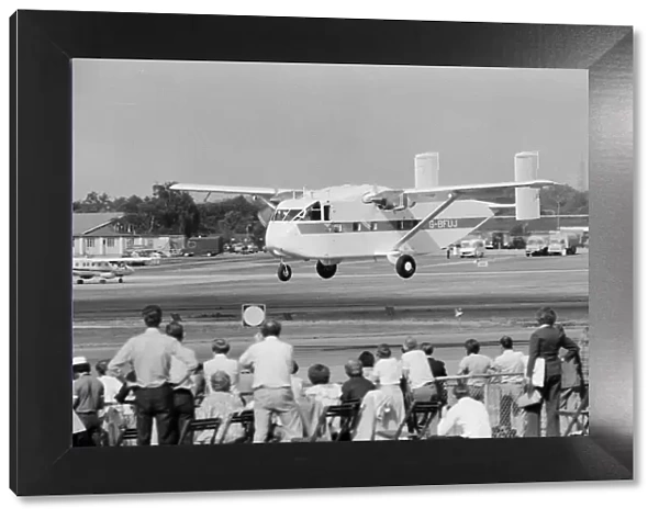 A SC7 Skyvan pictured at the Farnborough Air Show. 5th September 1978