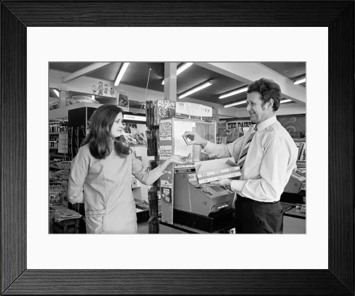 Framed Print : Decimal Currency Feature February 1971 Decimalisation Day - Conservative MP Wildred Framed Print : Decimal Currency Feature February 1971 Decimalisation Day - Conservative MP Wildred