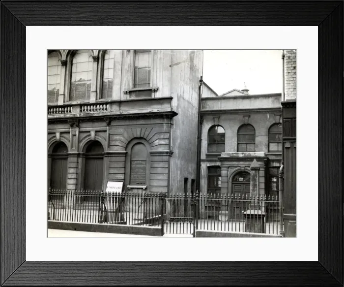 Framed Print : Cardiff - Old - Churches - Tarbernacle Church, The Hayes, Cardiff - 4th April 1934 Framed Print : Cardiff - Old - Churches - Tarbernacle Church, The Hayes, Cardiff - 4th April 1934