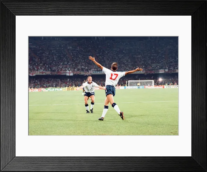 Framed Print : World Cup Quarter Final match at Stadio San Paolo in Naples, Italy