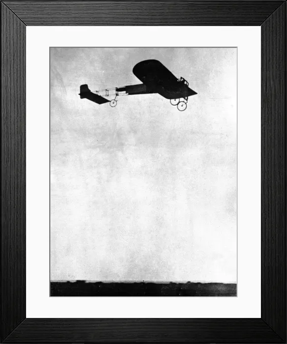 Framed Print : Louis Bleriot crossing the channel. July 25th 1909